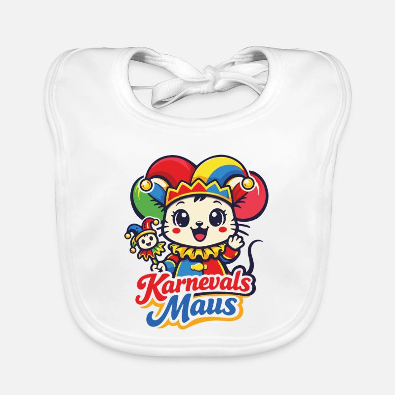 Carnival Mouse | Kawaii Costume Disguise Organic Baby Bibs