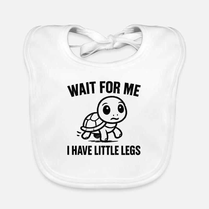 Schildkröte Spruch Humor Meme Lustig Geschenkidee Baby Bio-Lätzchen