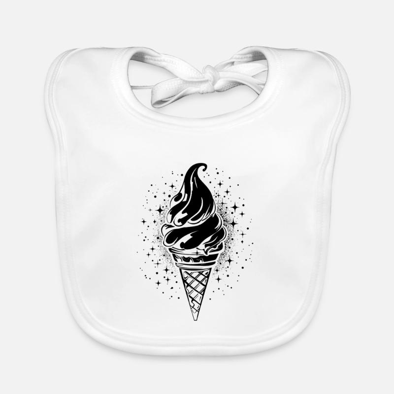 Softeis Grafik Baby Bio-Lätzchen