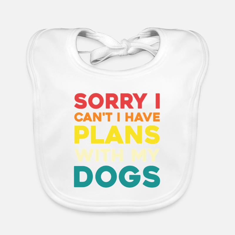 Pas de plan sans chien Bavoir bio Bébé