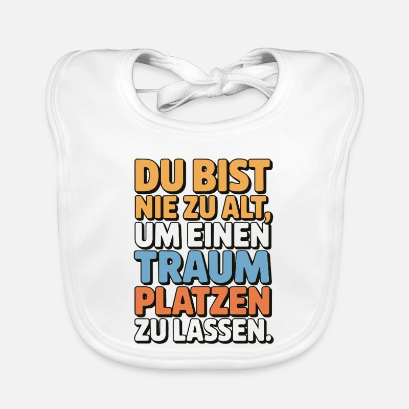 Conception de Dream Burst Never Too Old Bavoir bio Bébé