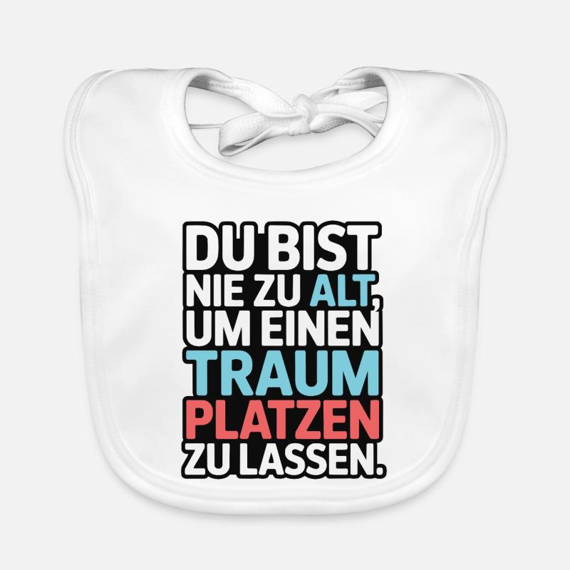 Conception de Dream Burst Never Too Old Bavoir bio Bébé