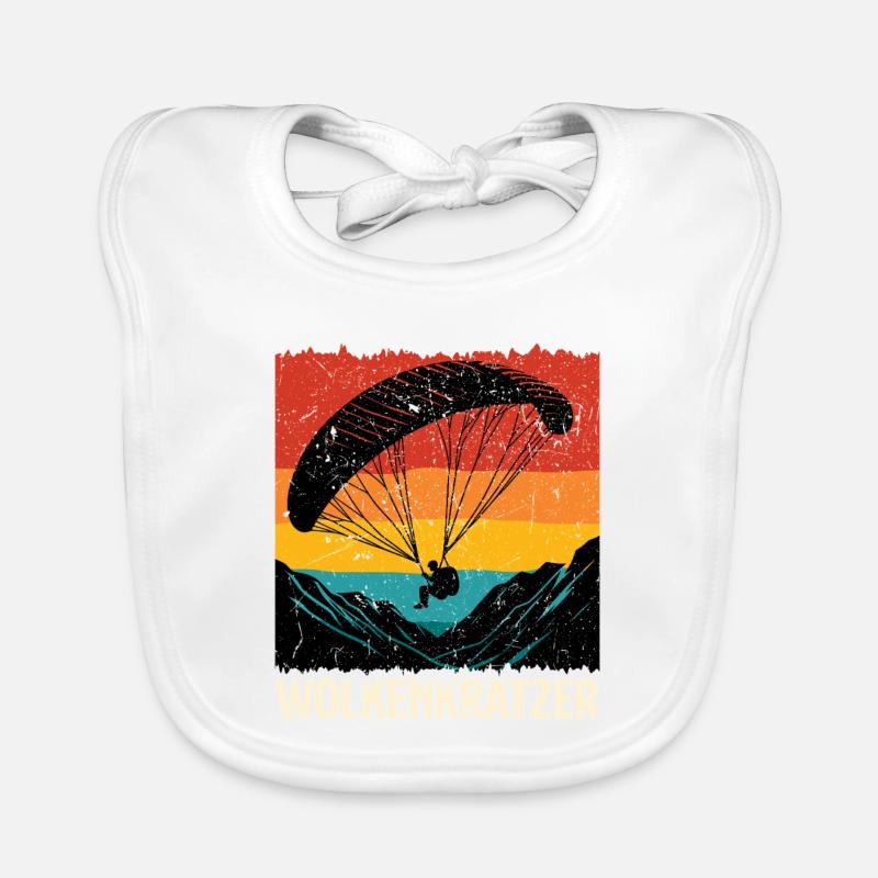 Paraglider SKYSCRAPER FUNNY Organic Baby Bibs