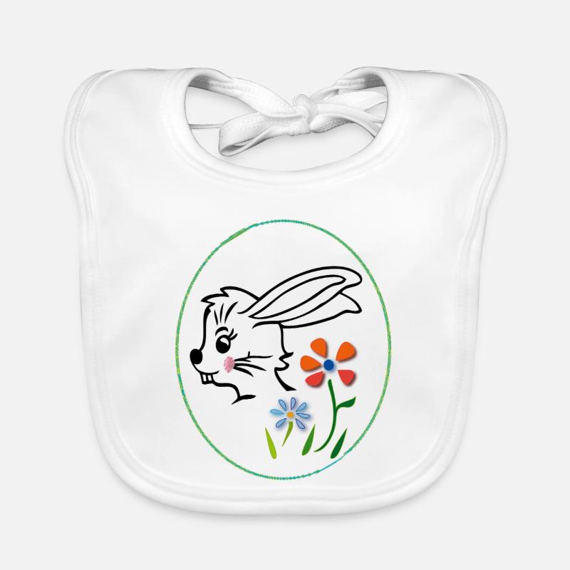 Easter Bunny Organic Baby Bibs