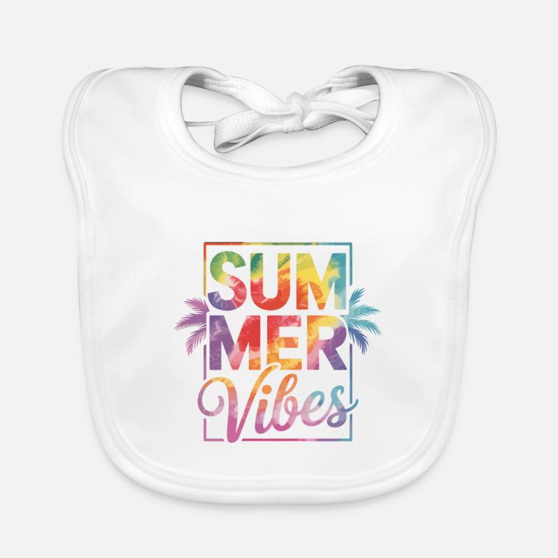 Summer Vibes Organic Baby Bibs