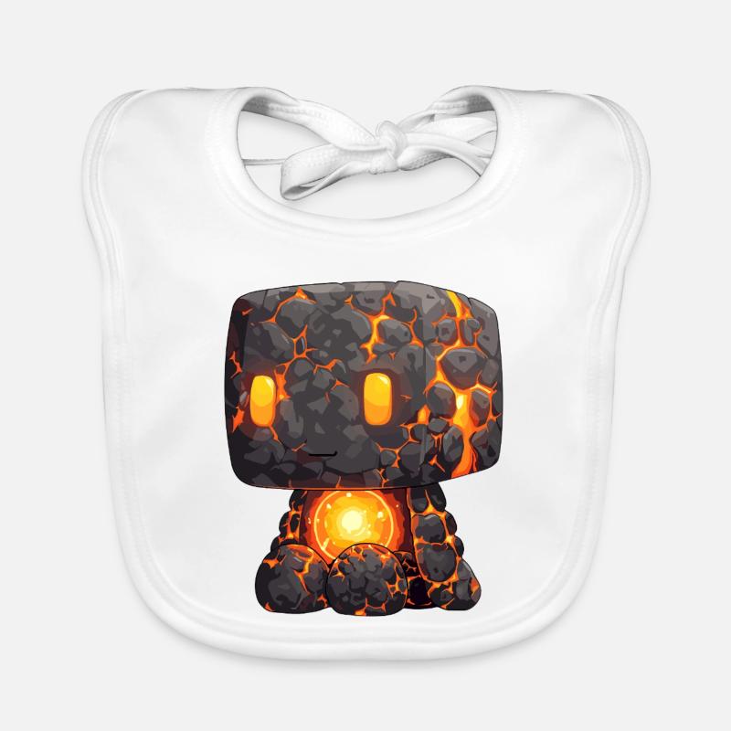 Lava Golem Flint Style Organic Baby Bibs