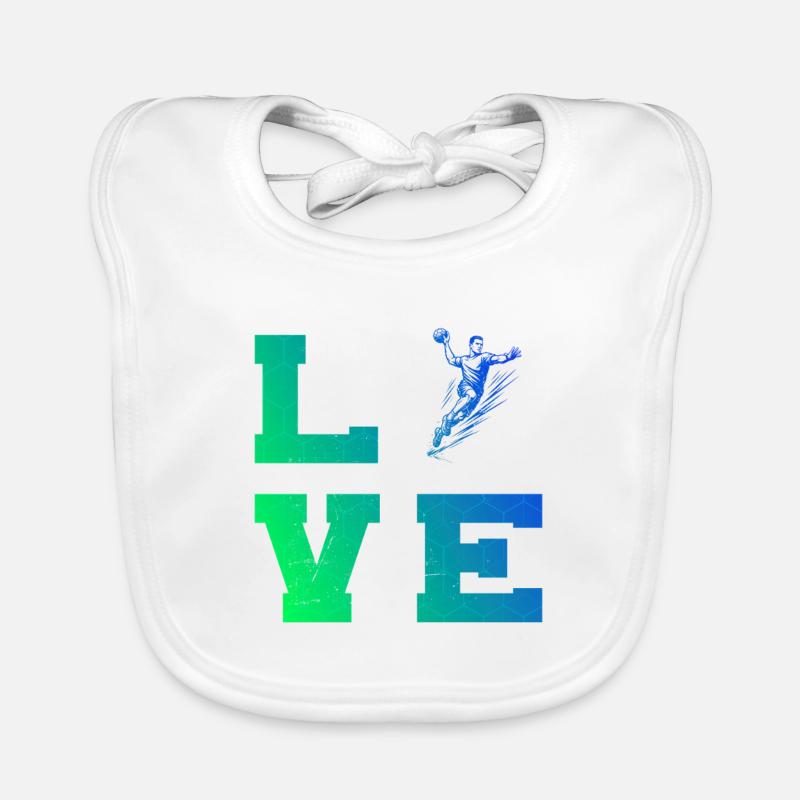 Conception vintage de handball pour hommes Bavoir bio Bébé