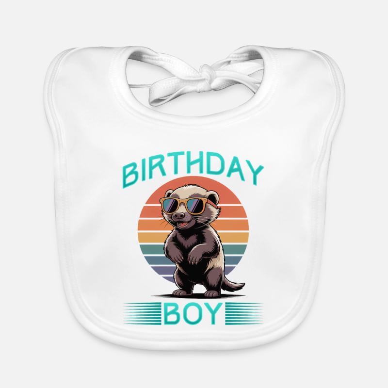 Blaireau drôle Bavoir bio Bébé