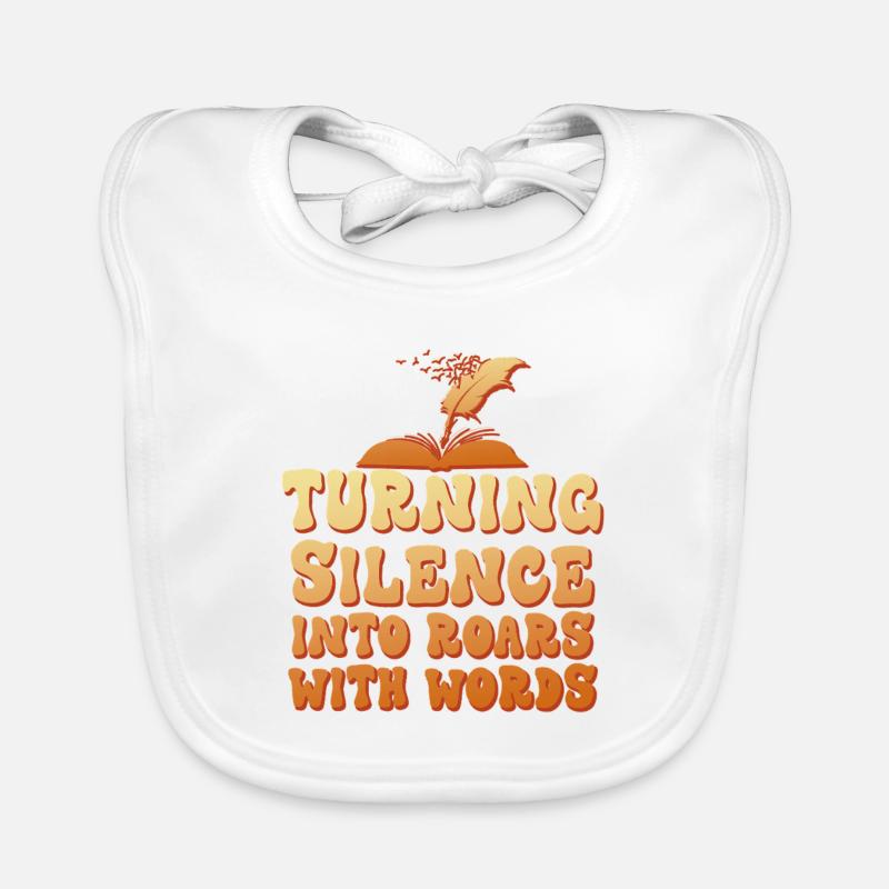 Turning Silence into Roars Organic Baby Bibs