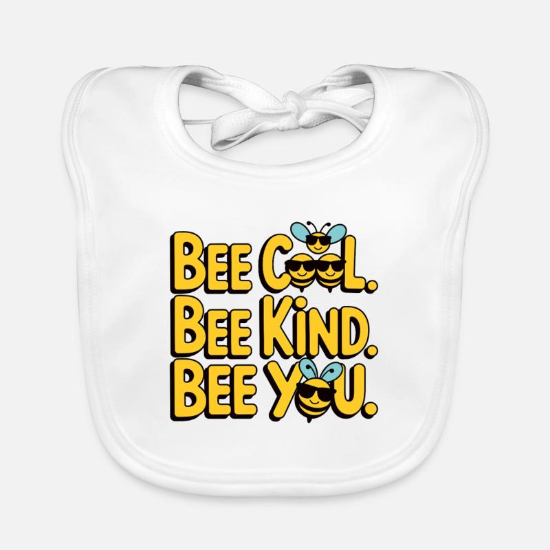 Bee Cool Bee Kind Bee You Baby Bio-Lätzchen