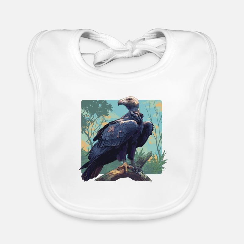 Vautour Bavoir bio Bébé