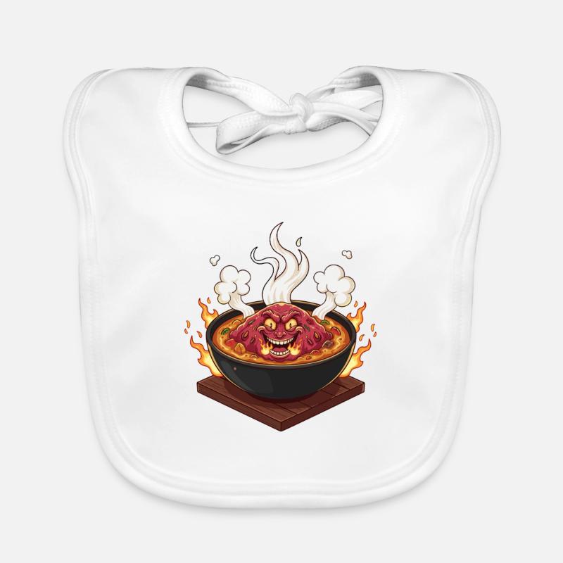 Scharfer Dämon Topf Baby Bio-Lätzchen