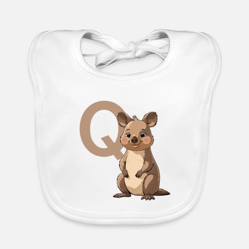 Koala mit Q Mascot-Design Baby Bio-Lätzchen