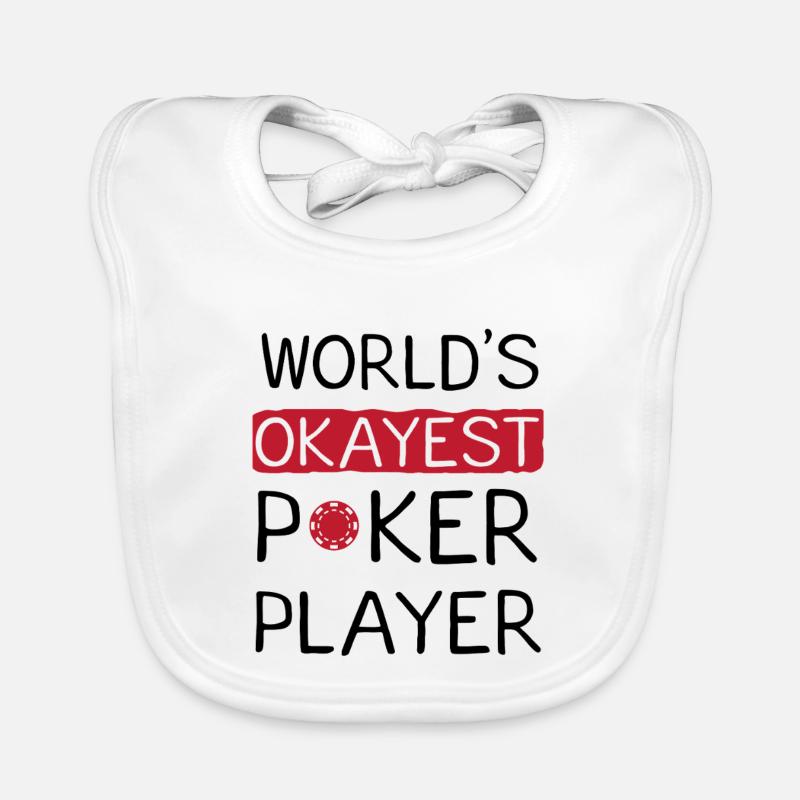 Conception de citation drôle pour le joueur de poker le plus correct Bavoir bio Bébé