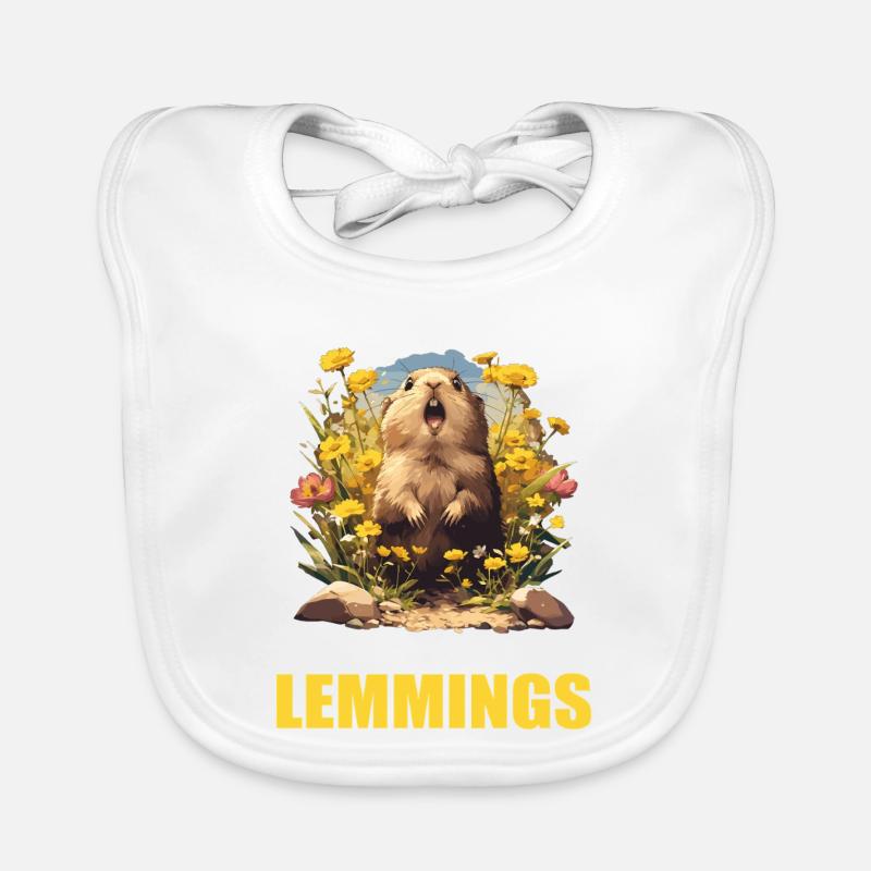 Lemmings Lemming Bavoir bio Bébé