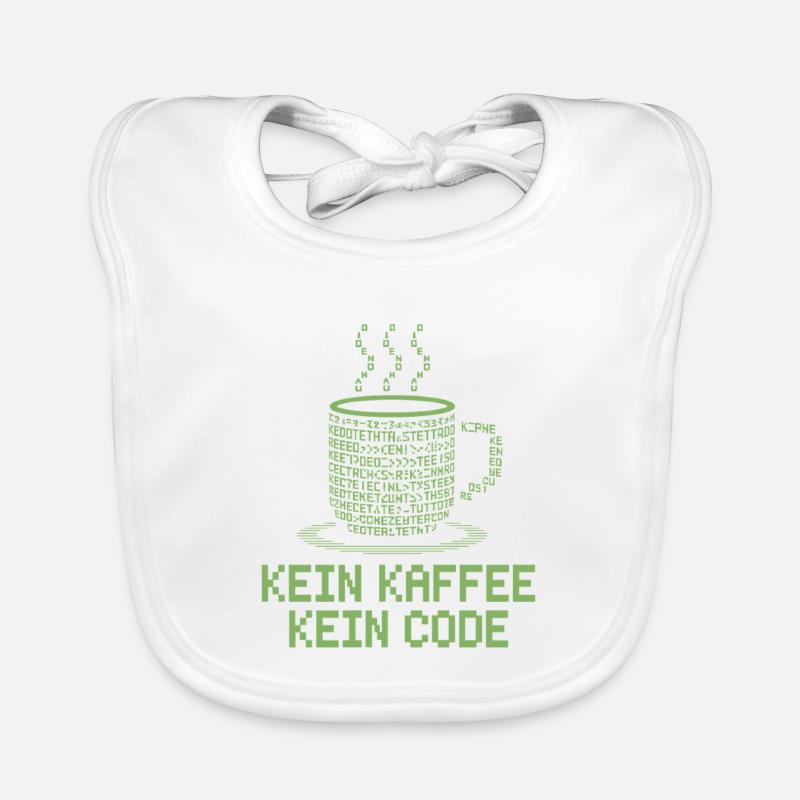 No Coffee No Code Programmeur Informaticien Bavoir bio Bébé
