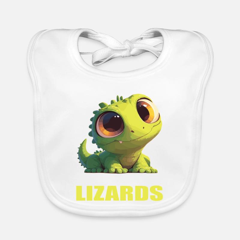 Lézard des lézards Bavoir bio Bébé