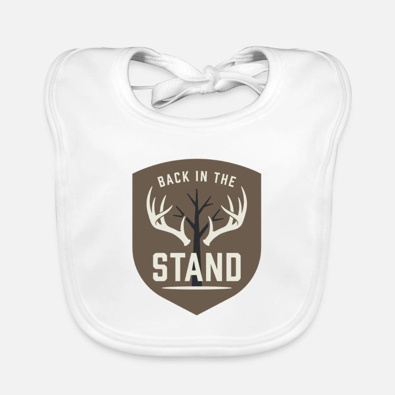 Chasseur à queue blanche Chasse au cerf Bavoir bio Bébé