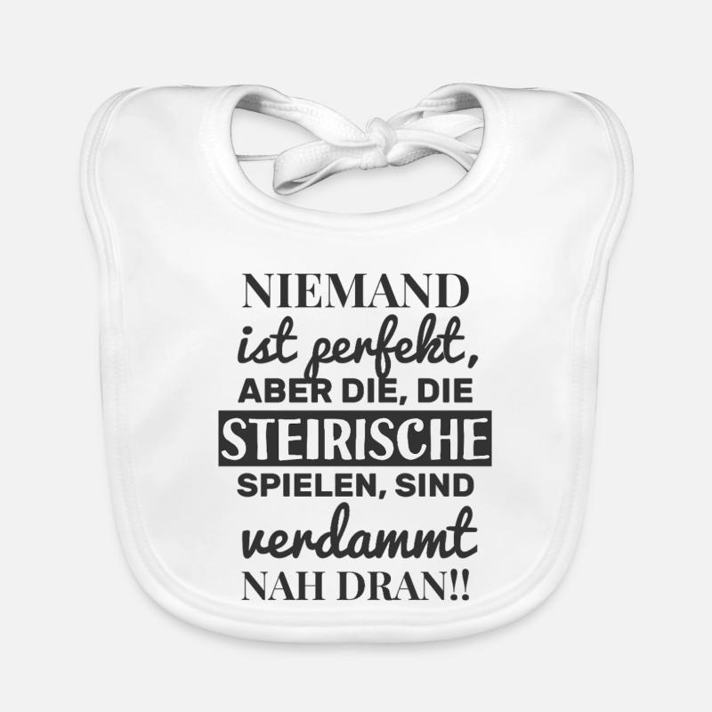 Nobody is perfect - Styrian harmonica Organic Baby Bibs