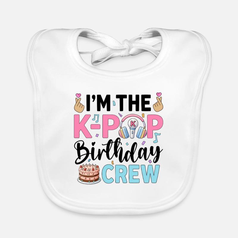 Je suis l’équipe d’anniversaire K-Pop Bavoir bio Bébé