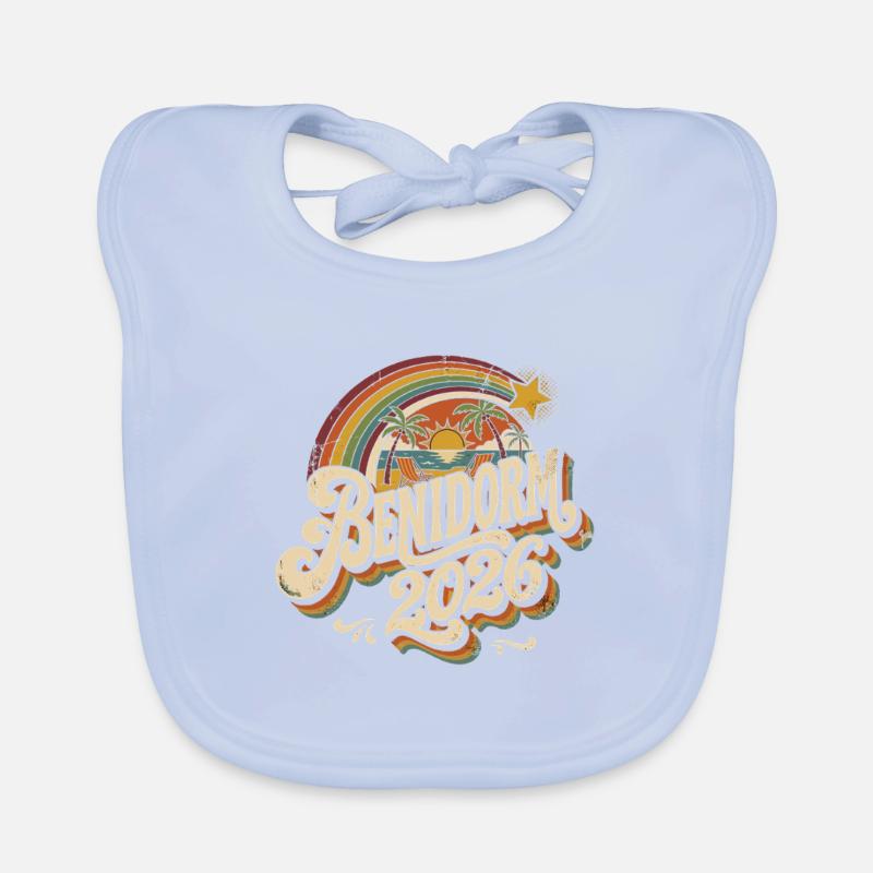Bendorm 2026 Retro Sunset Organic Baby Bibs