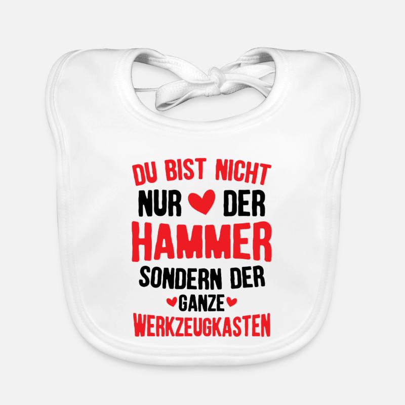 Nicht nur der Hammer Lustiger Valentinstag Spruch Baby Bio-Lätzchen