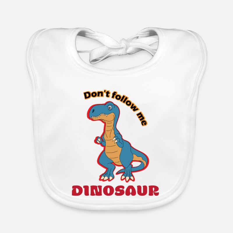 Ne suivez pas Dino Spruch Bavoir bio Bébé