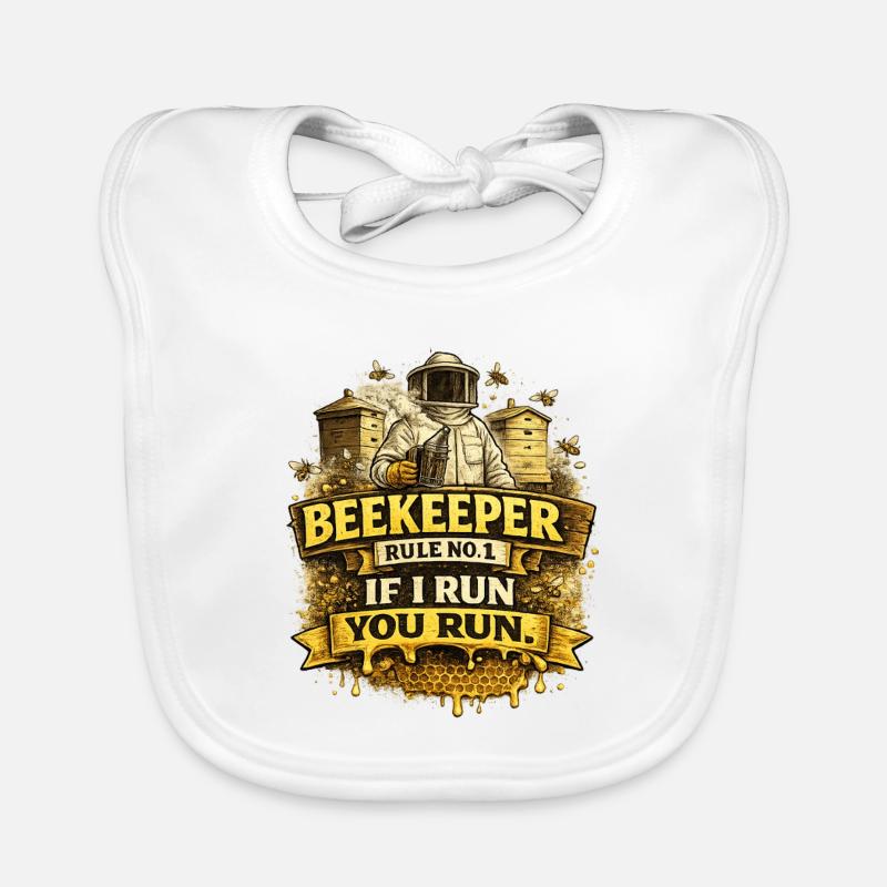 Beekeeper Rule - Imker Bienen Honig Biene Baby Bio-Lätzchen