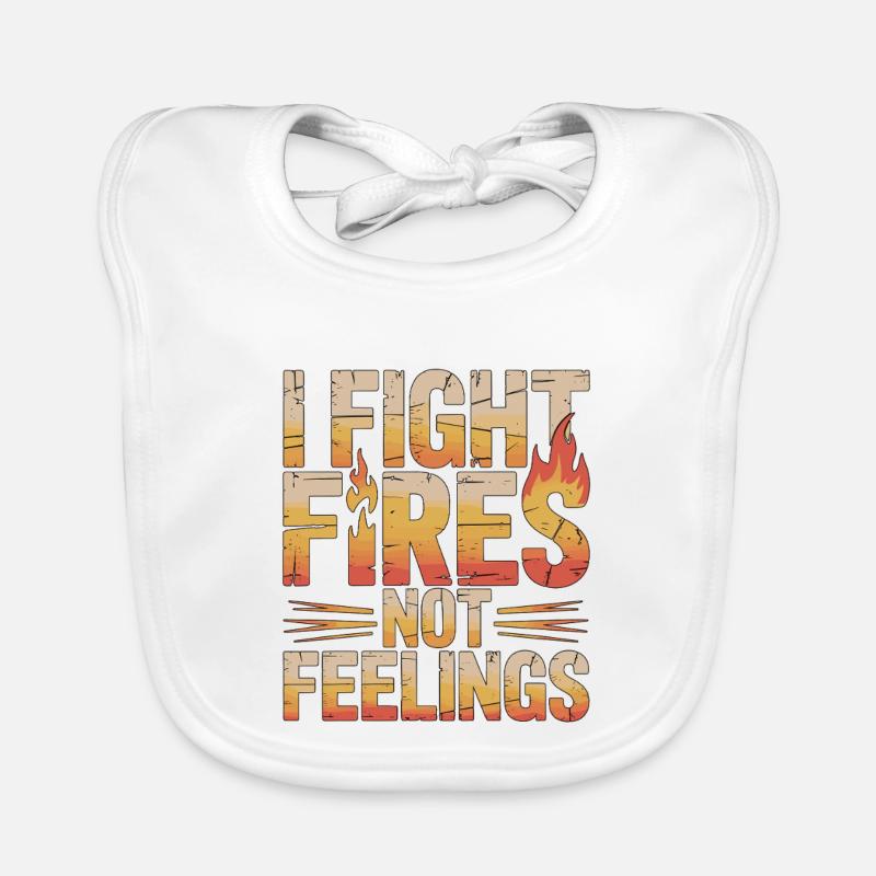 Fire Engineer I Fight Fires Emergency Response Organic Baby Bibs