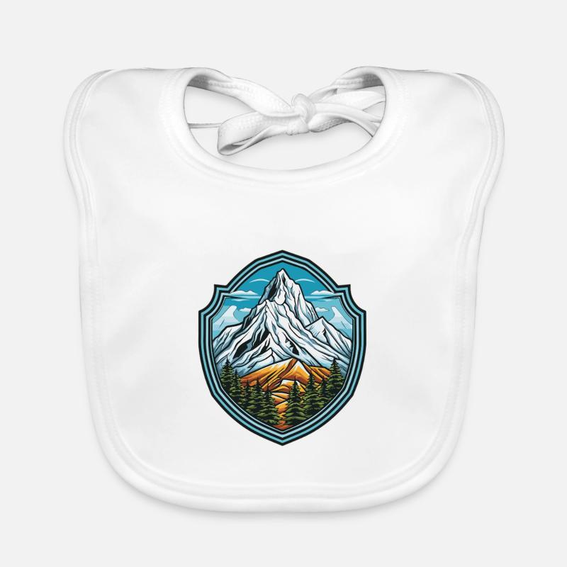 Mountains Organic Baby Bibs