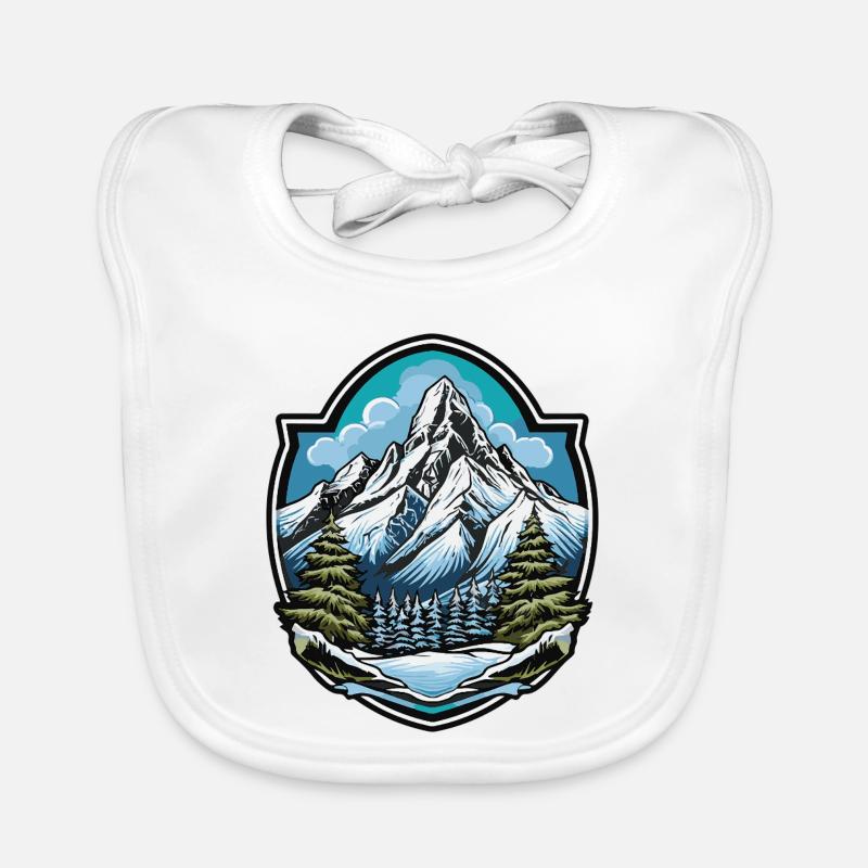 Mountains Organic Baby Bibs