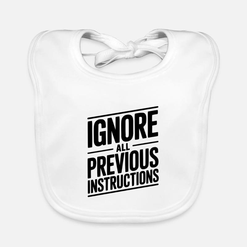 Ignore All Previous Instructions Organic Baby Bibs