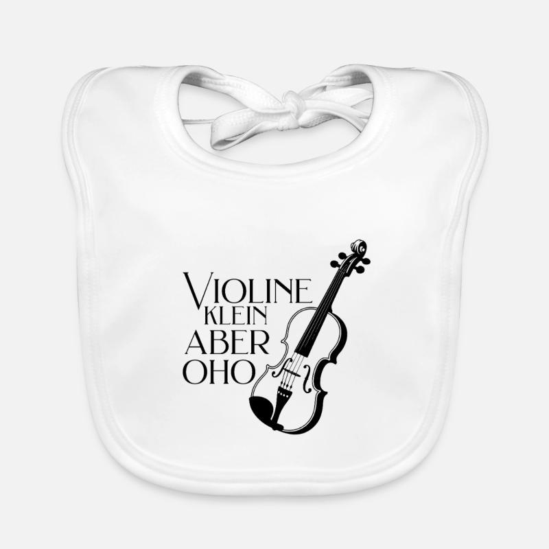 Violon - Petit mais très drôle de proverbe pour violon Bavoir bio Bébé