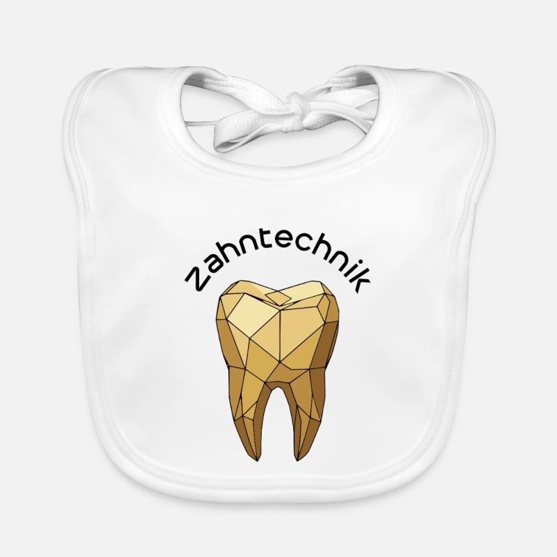Shirt Zahntechnik Polyzahn Baby Bio-Lätzchen