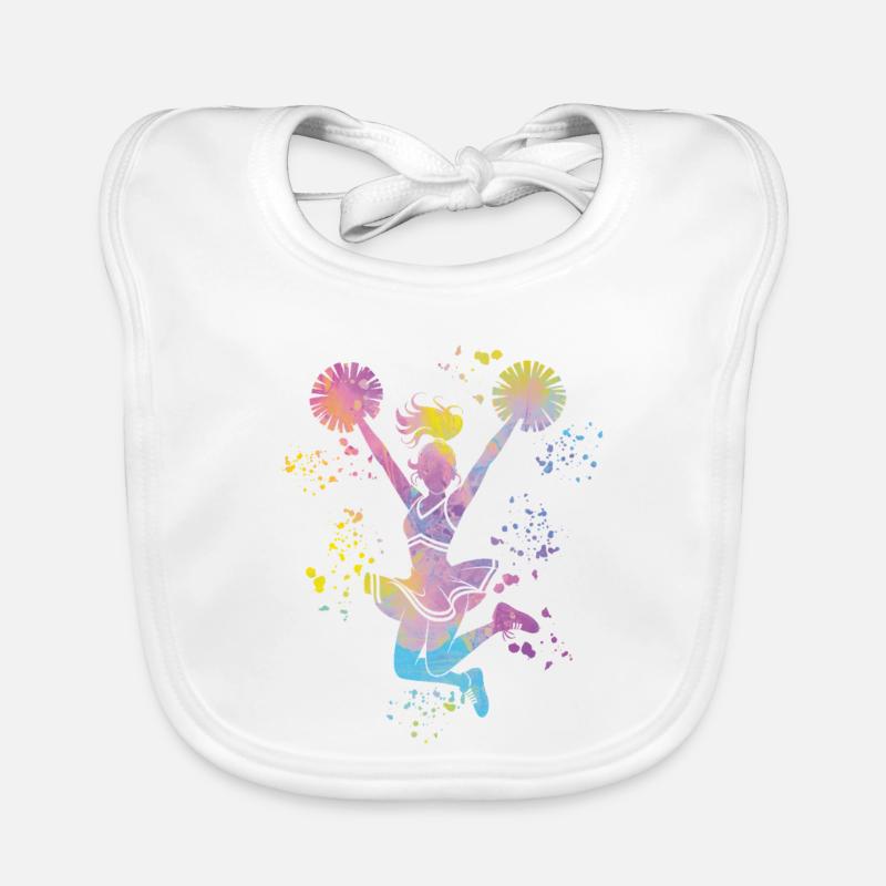 Cheerleader Cheer Mom Cheerleading Baby Bio-Lätzchen