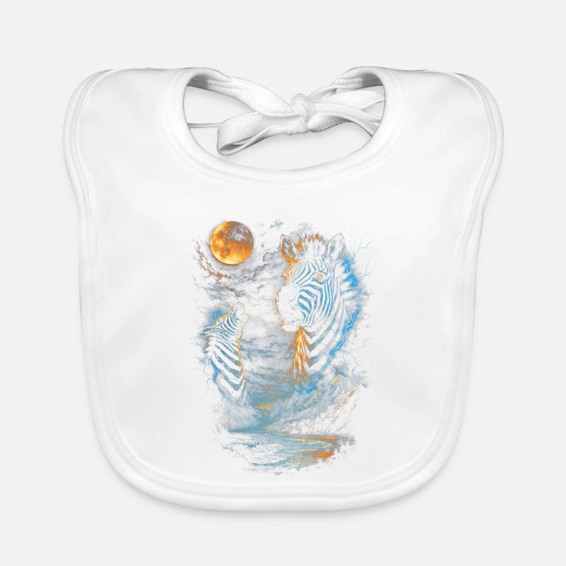 Zèbre Bavoir bio Bébé