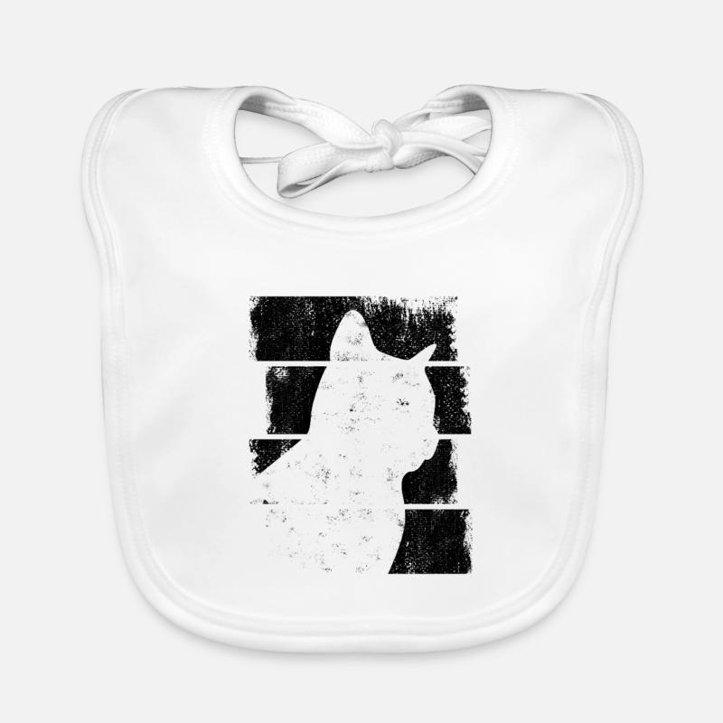 Dessin de chat Bavoir bio Bébé