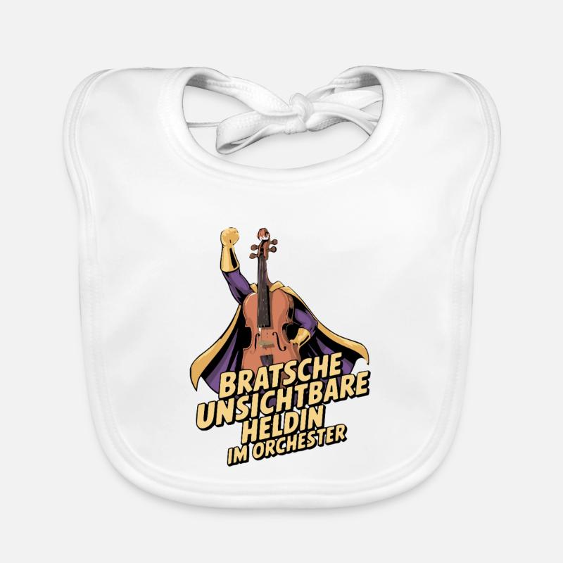 Bratsche - Unsichtbare Heldin Im Orchester Baby Bio-Lätzchen
