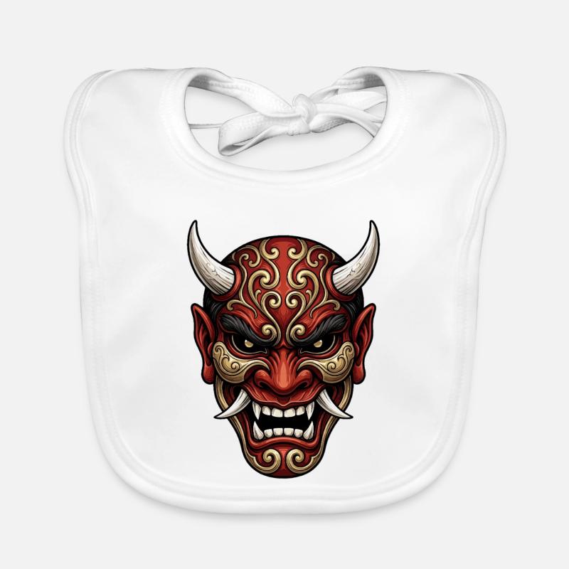 Hannya-Oni-Dämon Baby Bio-Lätzchen