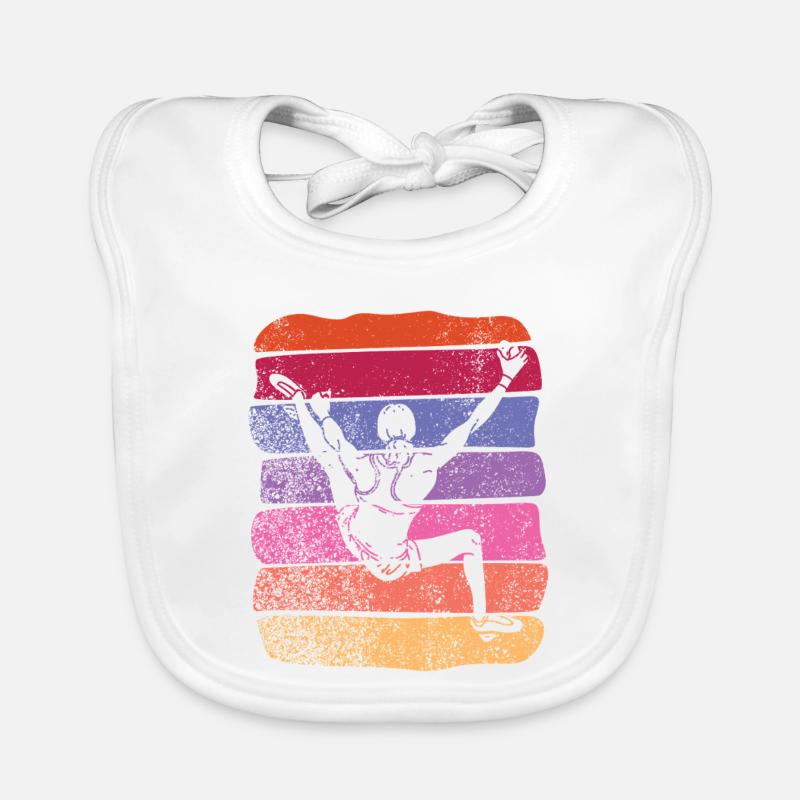 Boulderer Boulder Bouldern Baby Bio-Lätzchen