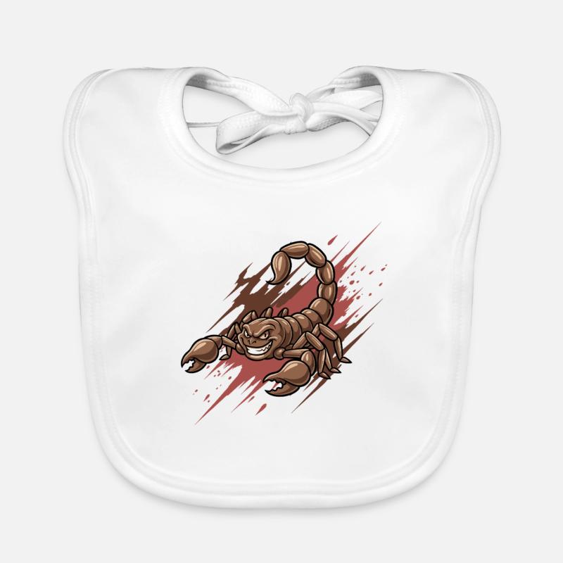 Dessin animé du Scorpion en colère Bavoir bio Bébé