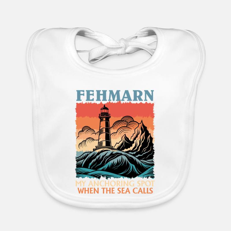 Marin FEHMARN MON POINT D’ANCRAGE Drôle Bavoir bio Bébé