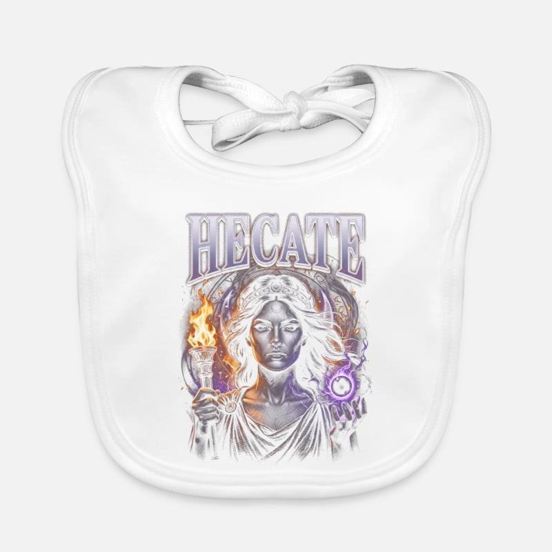 Hecate Fire Magic Gothic Organic Baby Bibs