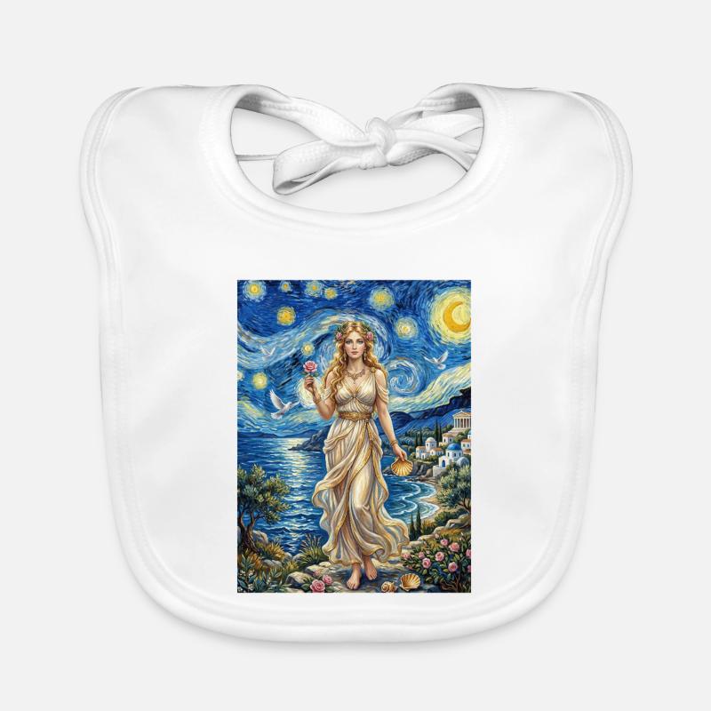 Nuit étoilée d’Aphrodite Bavoir bio Bébé