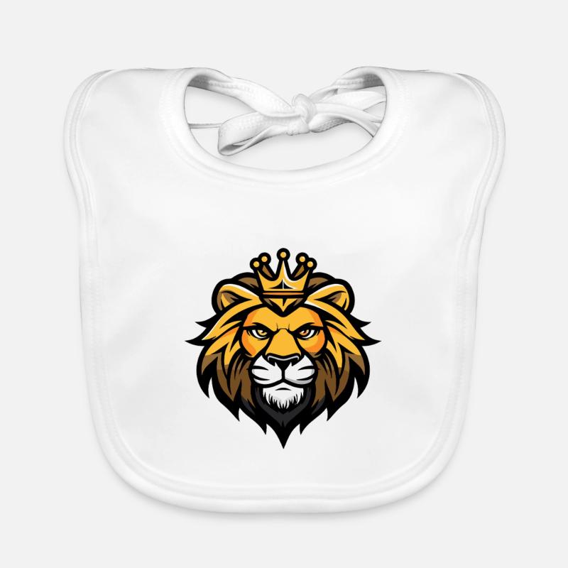 Couronne de tête de lion Bavoir bio Bébé