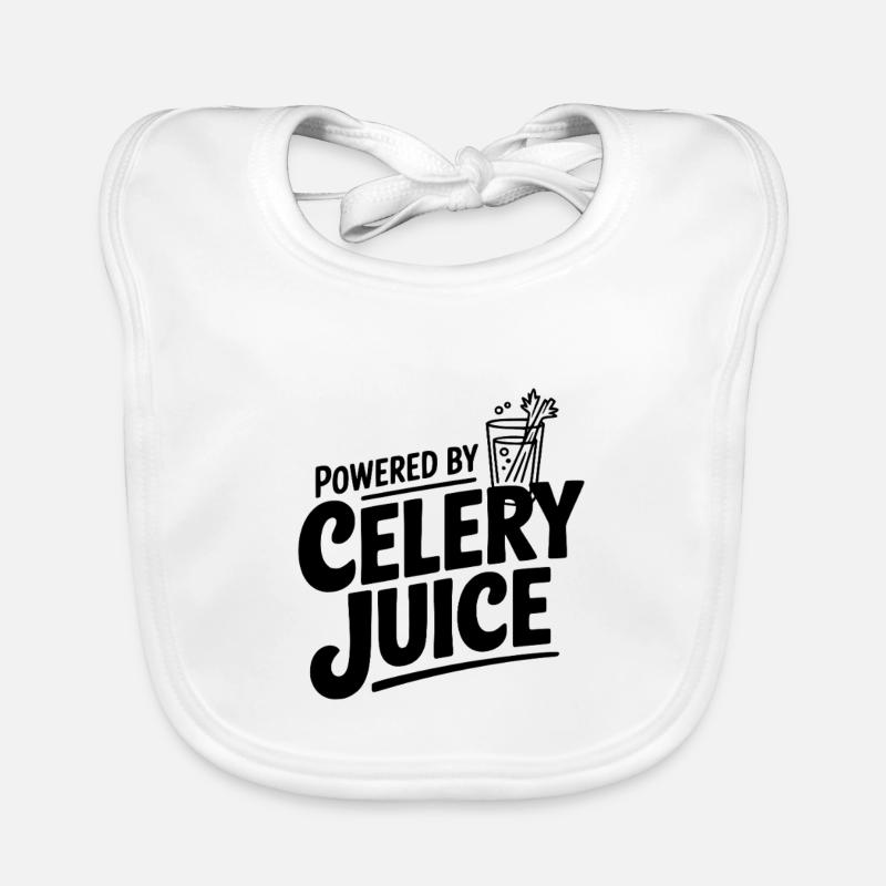 Powered by Celery Juice Organic Baby Bibs