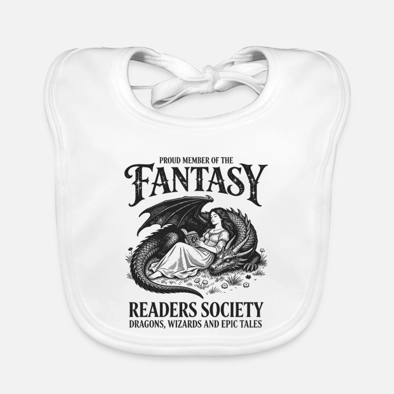 Fantasy Leserschaft Drachen und Magier Baby Bio-Lätzchen