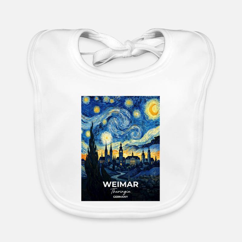 Weimar Germany Stadtansicht Baby Bio-Lätzchen