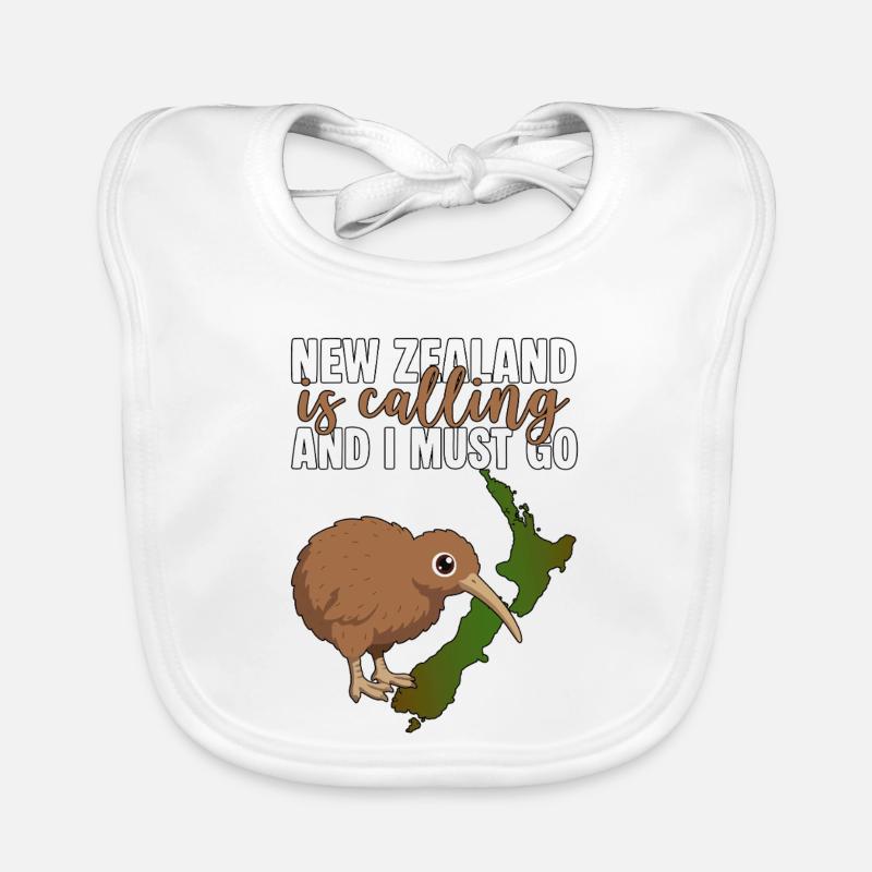 Neuseeland ruft und ich muss Kiwi Baby Bio-Lätzchen