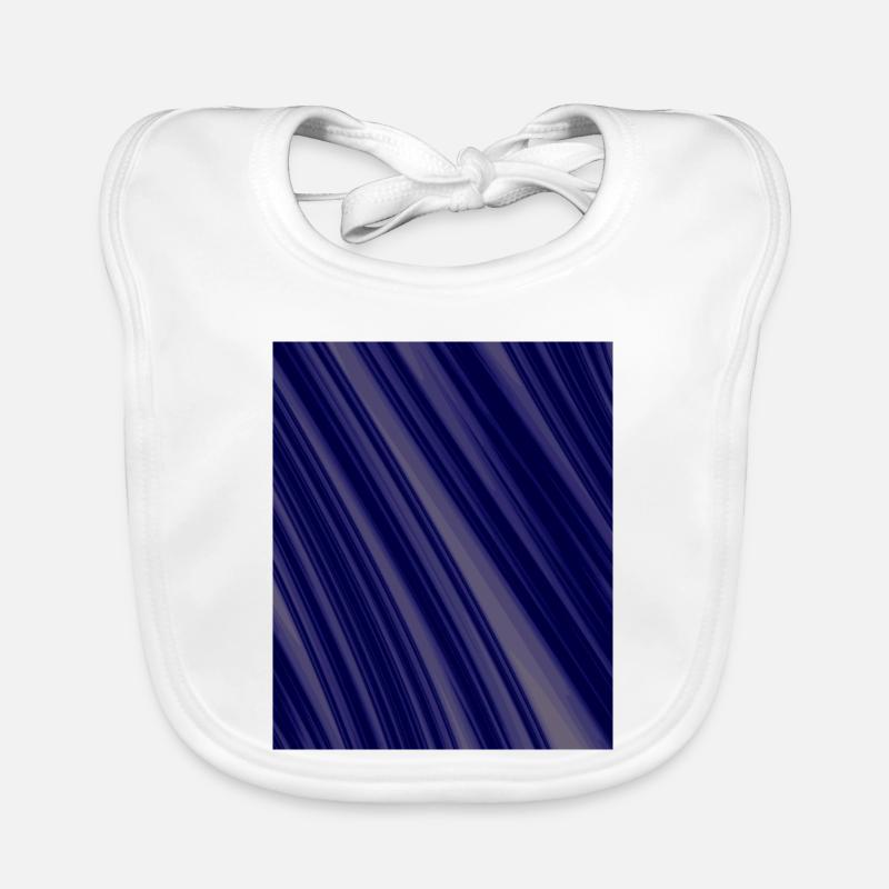 Navy Diagonal Structures Organic Baby Bibs